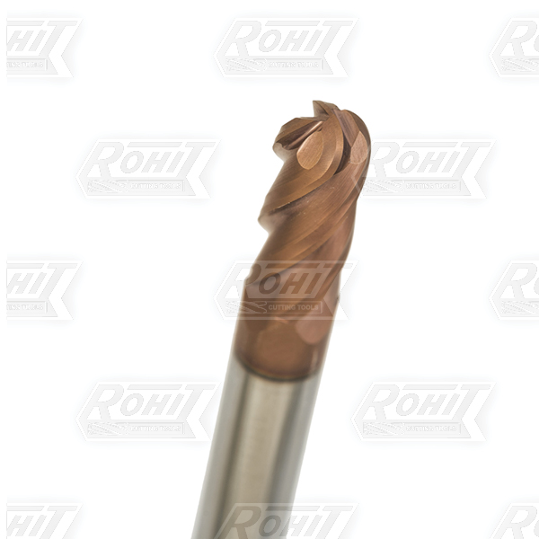 302-4-Flute-HP-Solid Carbide Ball Nose upto 60HRc machining -Metric